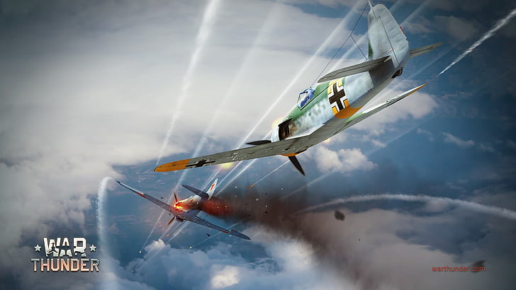 War Thunder, airplane, Gaijin Entertainment, Focke-Wulf Fw 190, HD wallpaper