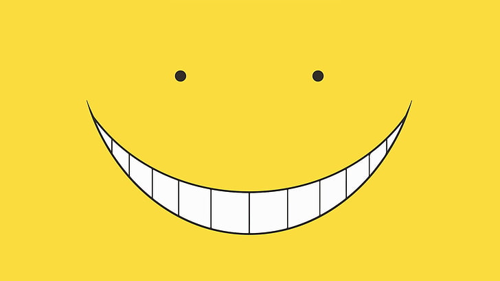 yellow smile emoji, Anime, Assassination Classroom, Koro-sensei, HD wallpaper
