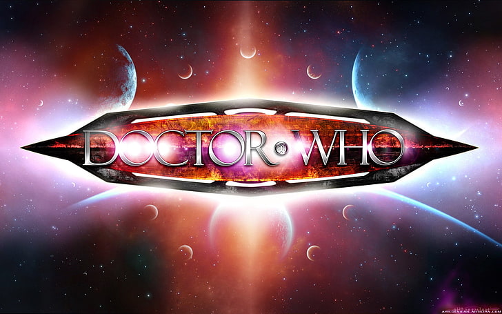 red and black car head light, Doctor Who, night, illuminated, HD wallpaper