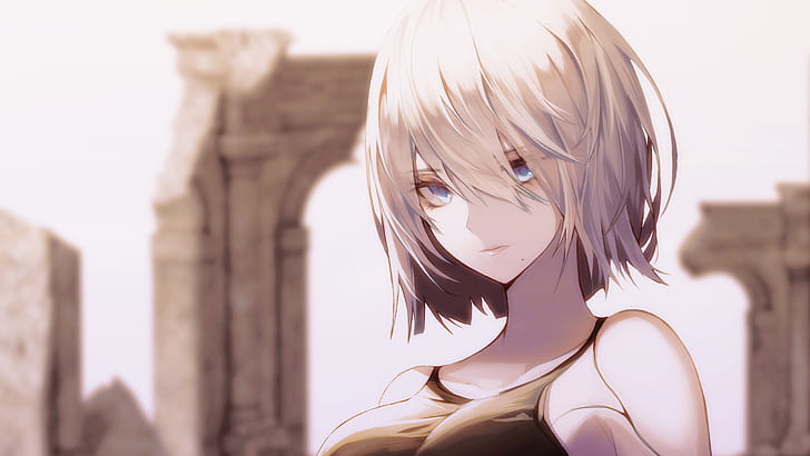 I made a wallpaper for my mobile phone with A2,2B,9S Fan art : r/nier