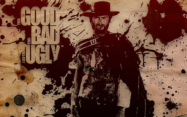 Clint Eastwood, The Good, the Bad and the Ugly, artwork, movies, HD wallpaper