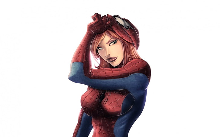 Marvel Spider-Woman digital wallpaper, Mary Jane, Marvel Comics, HD wallpaper