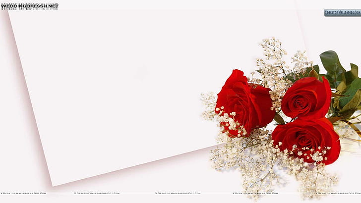 Wedding High Resolution, red rose bouquet, love, HD wallpaper