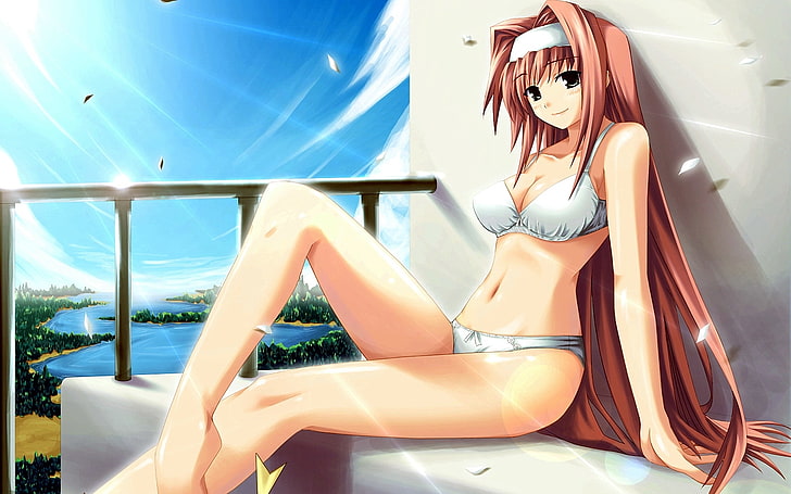 Premium Vector | Vector pretty anime girl in bikini illustration-demhanvico.com.vn