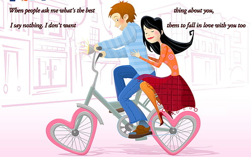 HD wallpaper: Cute sweet Cartoon Couple Love, funny | Wallpaper Flare