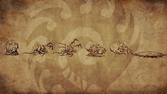 insect revolution logo, StarCraft, Zerg, zergling, banelings HD wallpaper