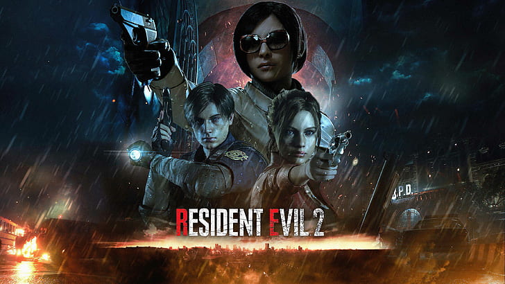 Resident Evil 2, Resident Evil 2 Remake, ada wong, Claire Redfield, HD wallpaper