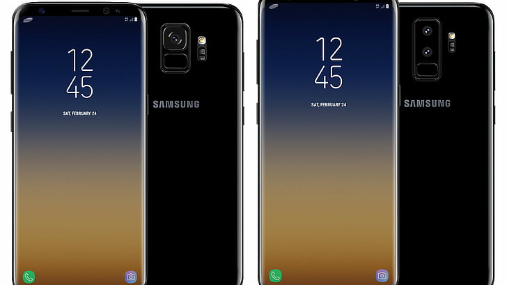 HD wallpaper: two midnight black Samsung Galaxy S8, Samsung Galaxy S9, 4k |  Wallpaper Flare