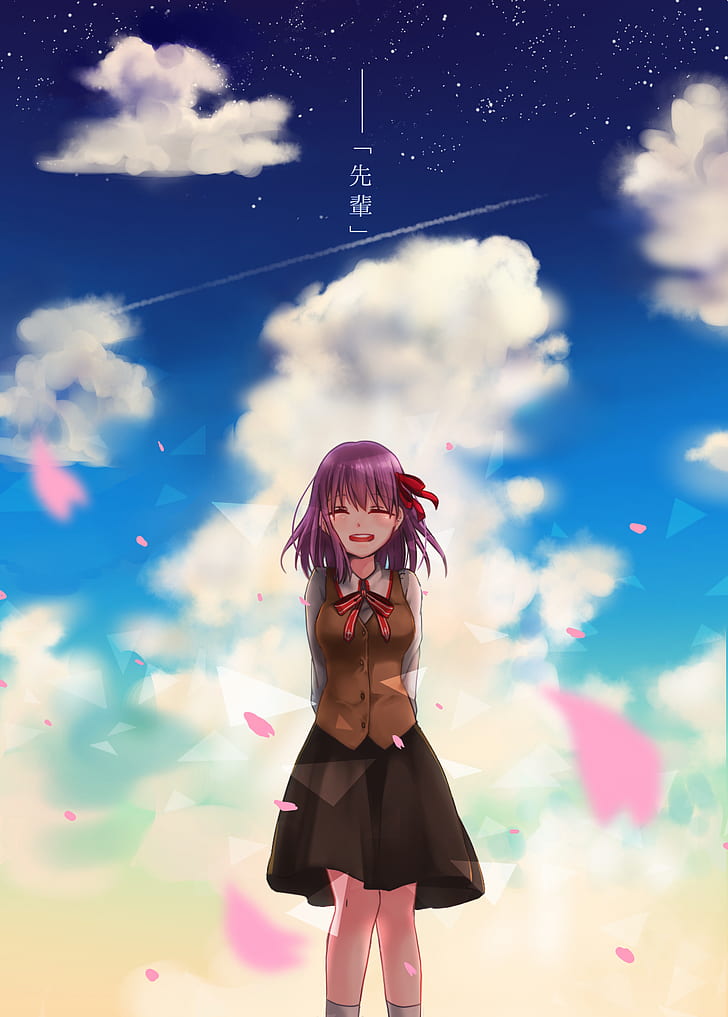 Fate Series, Fate/Stay Night, anime girls, Sakura Matou, Matou Sakura, HD wallpaper