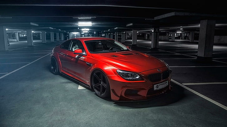 Prior Design BMW 6 Series 2014, red bmw m5, cars, HD wallpaper