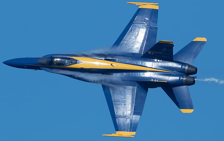blue, Blue Angels, aircraft, vehicle, McDonnell Douglas F/A-18 Hornet, HD wallpaper