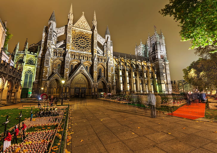 London, England, Westminster Abbey, HD wallpaper
