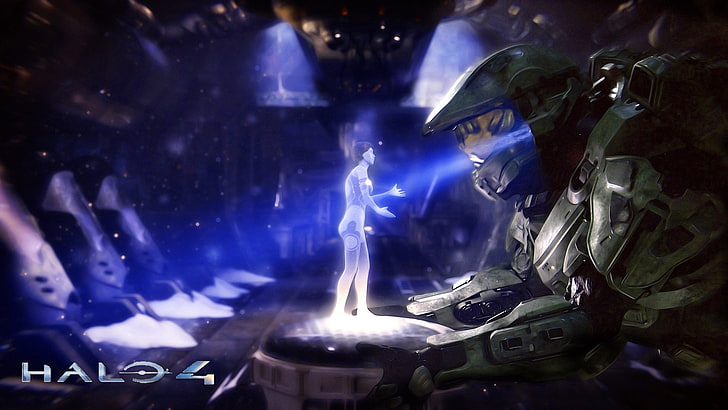 Halo 4 game illustration, Master Chief, Cortana, Halo: Master Chief Collection, HD wallpaper