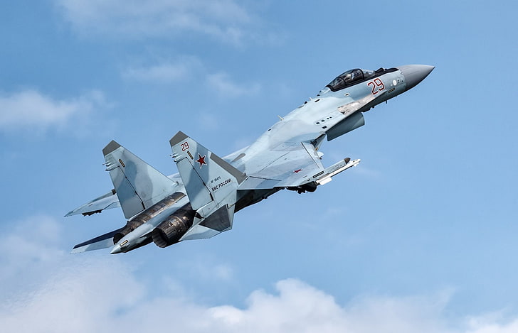 Jet Fighters, Sukhoi Su-35, Aircraft, Warplane