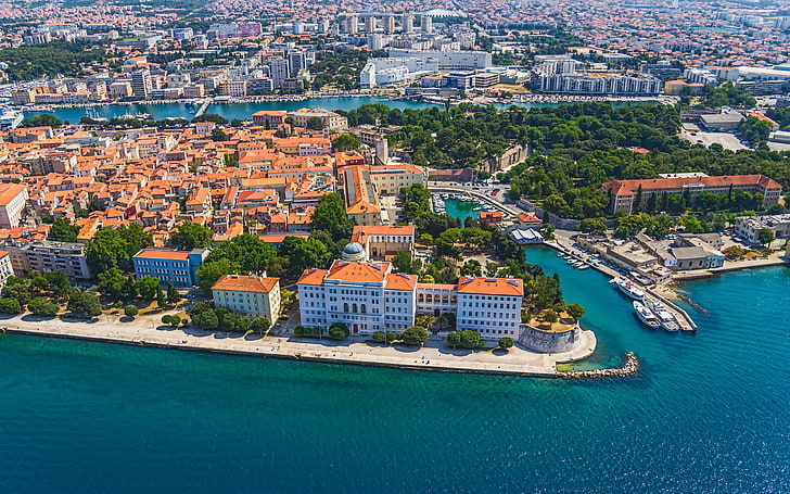 Holiday In Croatia, Zadar City Skyline, architecture, building exterior