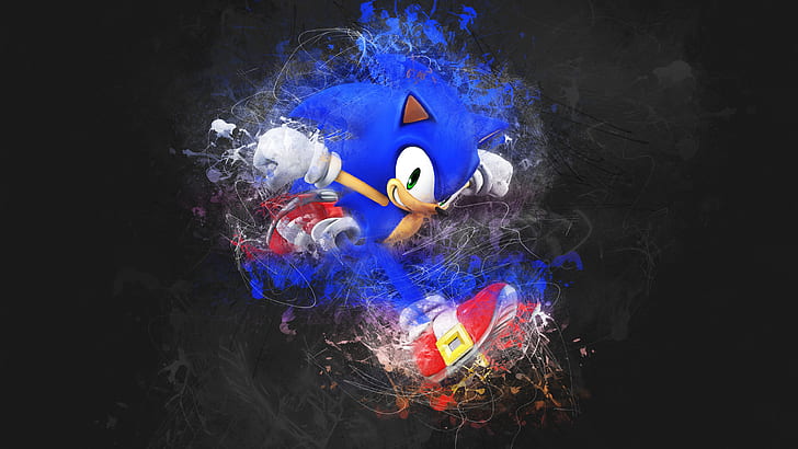 hero, artwork, Sonic, Sonic the Hedgehog, Super Smash Brothers, HD wallpaper