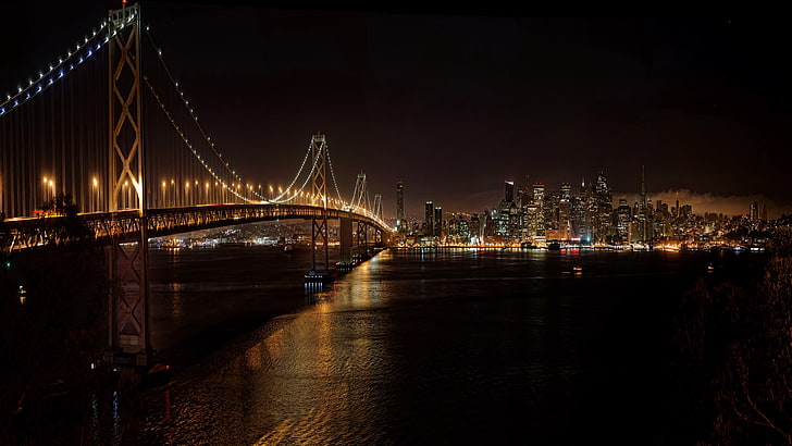 San Francisco Oakland Bay Bridge And Downtown San Fra 98230079, HD wallpaper