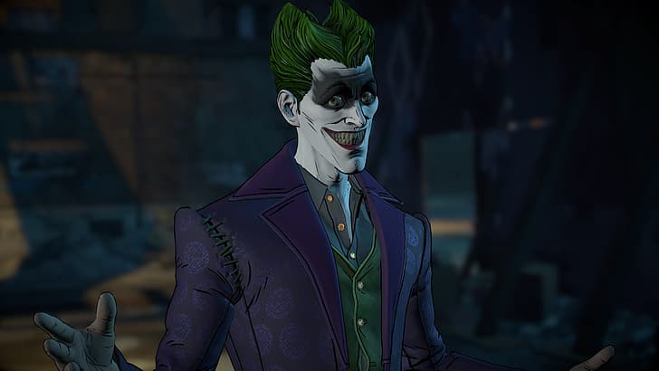 Joker, game, DC Comics, uniform, Batman - The Telltale Series, HD wallpaper