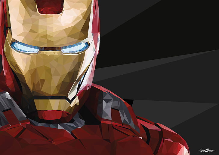 iron man, hd, 4k, artist, behance, artwork, digital art, superheroes, HD wallpaper