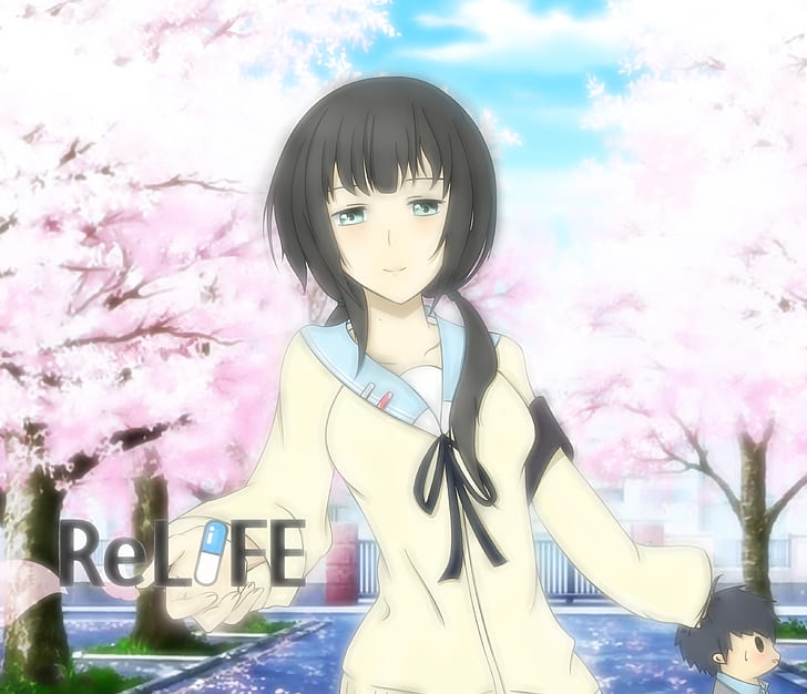 Anime, ReLIFE, Arata Kaizaki, Chizuru Hishiro, HD wallpaper
