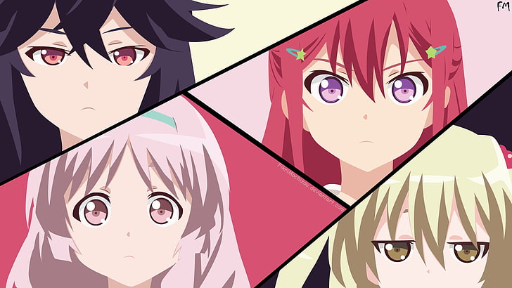 anime girls, Inou-Battle wa Nichijou-kei no Naka de, Tomoyo Kanzaki, HD wallpaper