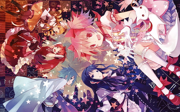 anime, anime girls, Mahou Shoujo Madoka Magica, Kaname Madoka, HD wallpaper