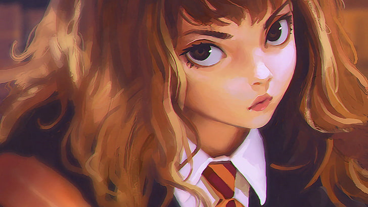 Hermione Granger fan art painting, Ilya Kuvshinov, drawing, Harry Potter, HD wallpaper