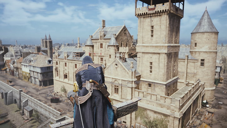 Assassin's Creed, Assassin's Creed: Unity, Arno Dorian, architecture, HD wallpaper