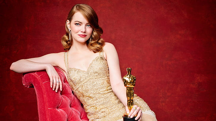 Oscar Awards 2017, Academy Award, Emma Stone, HD wallpaper