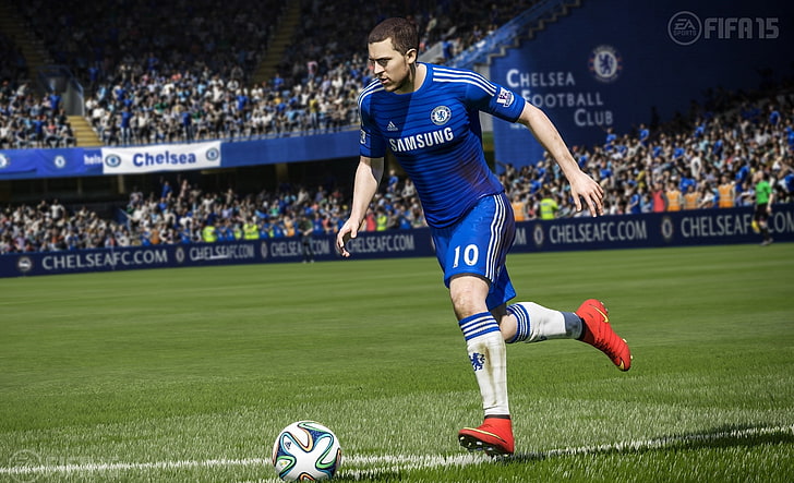 HD wallpaper: EA FIFA 15 - Eden Hazard, men's blue soccer jersey, Games,  Other Games | Wallpaper Flare