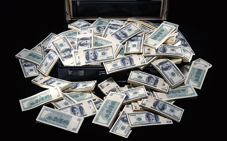 HD wallpaper: money, paper currency, wealth, finance, black background,  studio shot | Wallpaper Flare