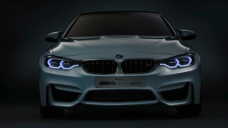 2015 BMW M4 Concept Iconic Lights, gray bmw sedan, cars, HD wallpaper