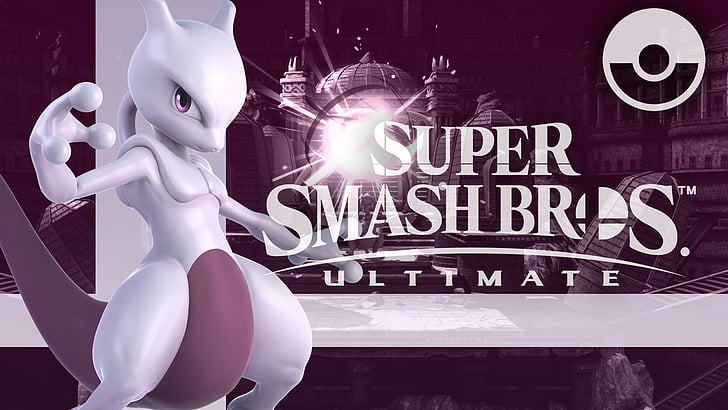 Video Game, Super Smash Bros. Ultimate, Mewtwo (Pokémon), HD wallpaper