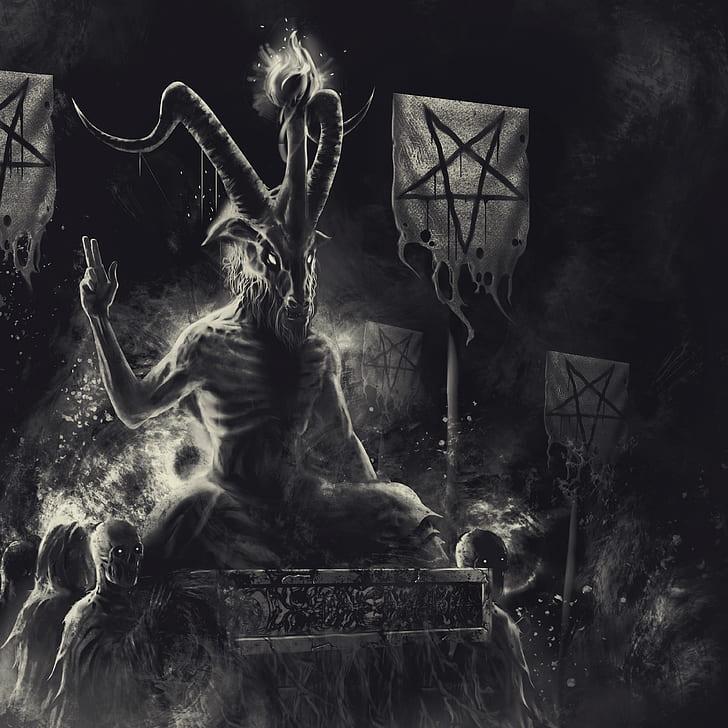 Satanism, devils, pentagram