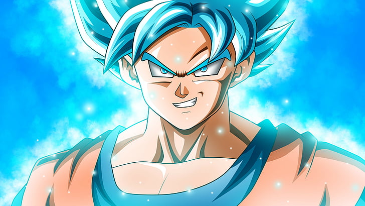 Super Saiyan God Son Goku illustration, anime, Dragon Ball Super, HD wallpaper