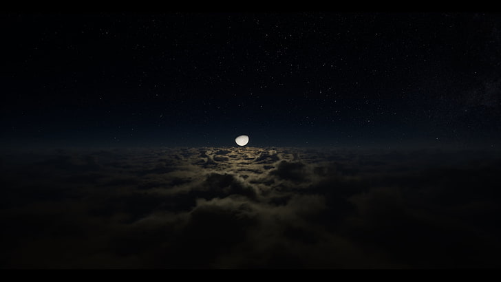 Hình nền HD: Máy tính xách tay màu đen và xám, bao quanh bởi đêm đen và bầu trời với những đám mây trôi bay, tạo thành một bức tranh tuyệt đẹp, sẽ khiến bạn mê mẩn từ cái nhìn đầu tiên. Hãy cùng tải về và làm hình nền cho thiết bị của bạn ngay! 
