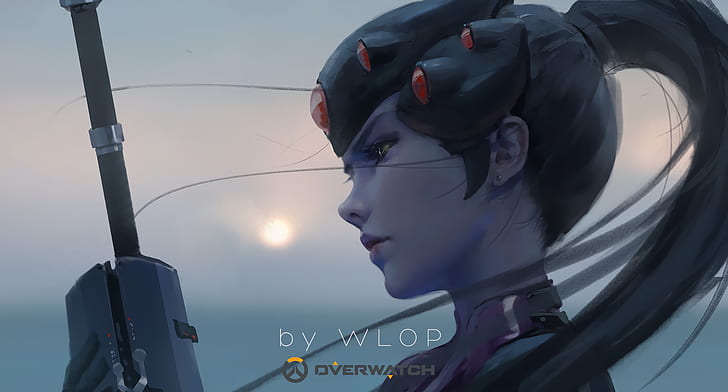 Overwatch character digital wallpaper, Widowmaker (Overwatch)