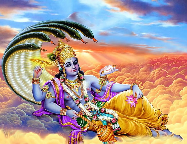 HD wallpaper: Vishnu Narayana, Lord Shiva illustration, God, Lord Vishnu,  representation | Wallpaper Flare