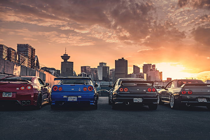 HD wallpaper: Nissan Skyline GT-R R34, Nissan GT-R R35 ...