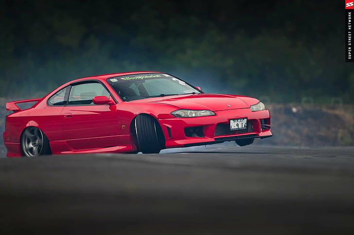 2000, cars, modified, nissan, red, s15, silvia HD wallpaper