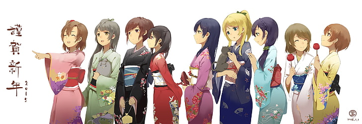 female anime characters illustration, Love Live!, Kousaka Honoka, HD wallpaper