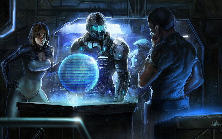 robot digital wallpaper, Mass Effect, Mass Effect 2, Mass Effect 3