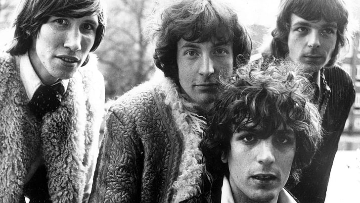The Beatles, pink floyd, band, members, look, outdoors, black And White, HD wallpaper