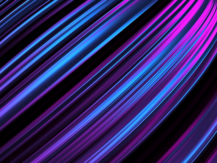 purple and blue rays digital wallpaper, lines, obliquely, stripes