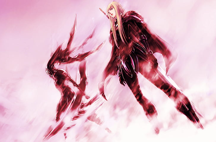 Claymore (anime), red, HD wallpaper