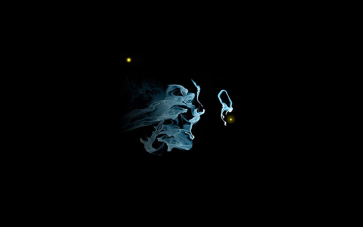 Fringe (TV series), smoke, black, dark, black background, studio shot, HD wallpaper