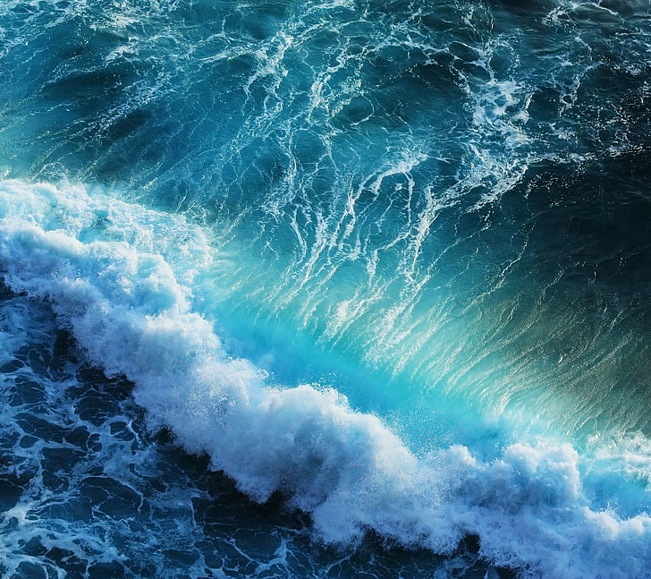 ocean waves, sea, water, motion, beauty in nature, sport, surfing, HD wallpaper