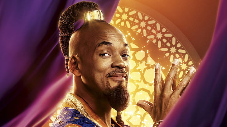 Movie, Aladdin (2019), Will Smith, HD wallpaper