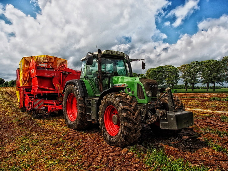 Vehicles, Fendt Tractor, Farm, HDR, HD wallpaper