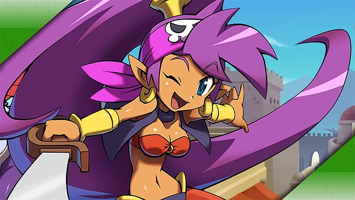Shantae and the Pirate's Curse, genie girl, anime girls, HD wallpaper